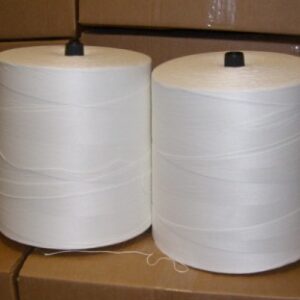 Polyester Sewing Machine Thread For Stationary Bag Closers.  Box of (2) 20 lb. Cones.  12/4 - 100% Polyester, MCY-12/4#20P